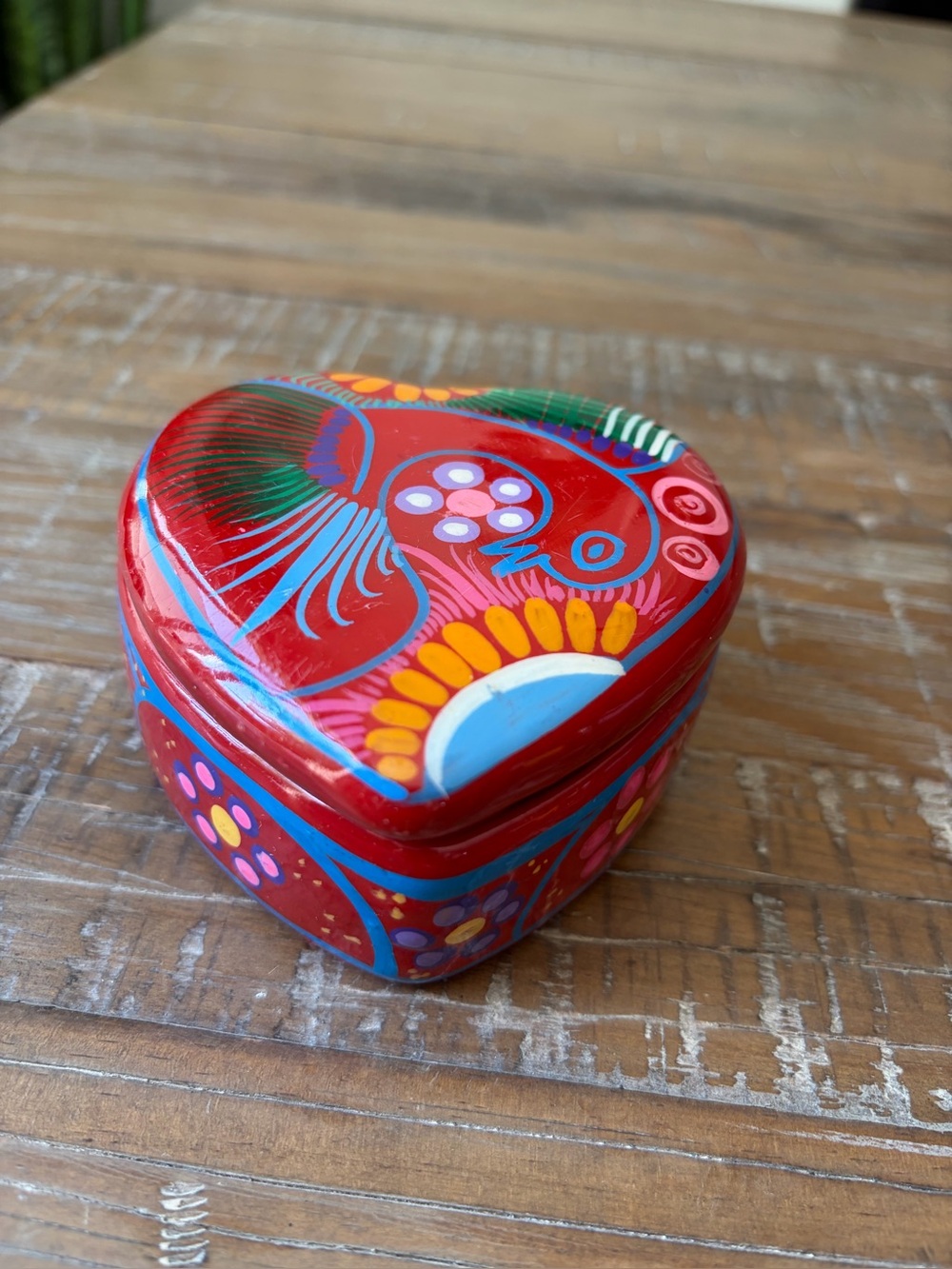 Mexican Talavera Heart Box